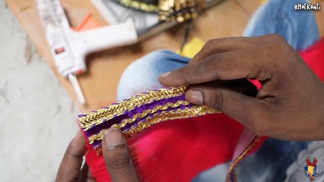 Making of Ganesha | Diamond Jewellery Work On Ganpati Murti 2020 |Home Ganesh Murti Decoration Idea смотреть онлайн