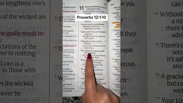 Proverbs 12:1-10 #bible #jesus #ministerguc #psalms #elevit