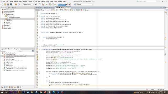 Tutorial Cara Membuat Pengiriman Notifikasi Email Menggunakan JAVA | Tutorial Netbeans Indonesia смотреть онлайн