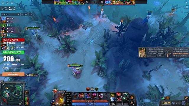 Dota 2 | GTX 1660 SUPER + AMD Ryzen 5 7600X | Ultra Settings 1080p смотреть онлайн