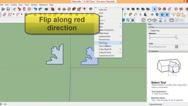 Flip Along any Axis - Sketchup Tutorial смотреть онлайн