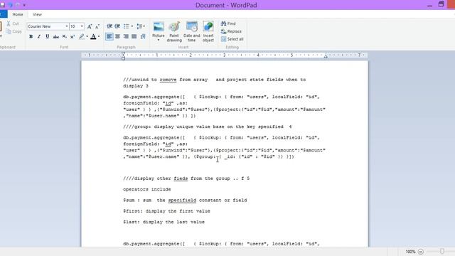 aggregreate in mogodb смотреть онлайн