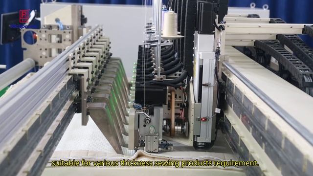 Richpeace Automatic Nine Heads Bar Tacking Machine смотреть онлайн