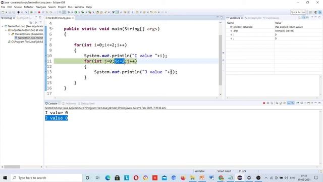 #core #java || Nested for loop || Java basics || Prime number program смотреть онлайн