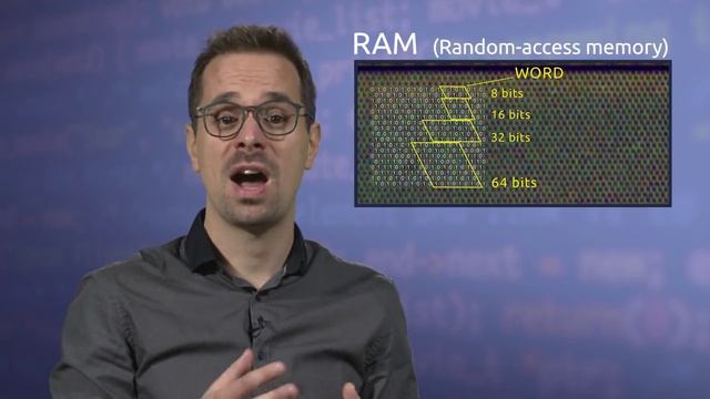 Memory representation, RAM, cells, word, byte, bit, memory address смотреть онлайн