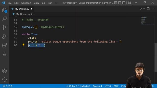 Practical Implementation of Deque Using Python - Queue | Class 12 Computer Science Ch 4 (2022-23) смотреть онлайн