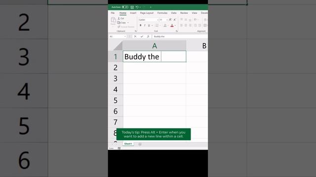 Create a new line in a cell in #excel смотреть онлайн