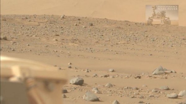 МАРСОХОД ПЕРСЕРВЕРАНС ОБНАРУЖИЛ КАКИХ ТО ЗМАСКИРОВАНЫХ (ИНОПЛАНЕТЯН?) НА ПОВЕРХНОСТИ МАРСА.