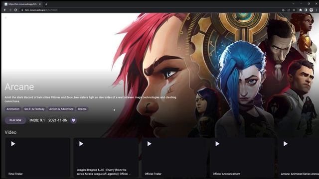 Flutter - Movies Web Apps