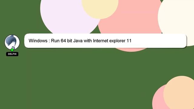 Windows : Run 64 bit Java with Internet explorer 11 смотреть онлайн