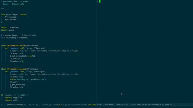 Python 3: wielowątkowo: 10, producer consumer 2 condvar 2 (kontynuacja) (2020/py3.8) смотреть онлайн