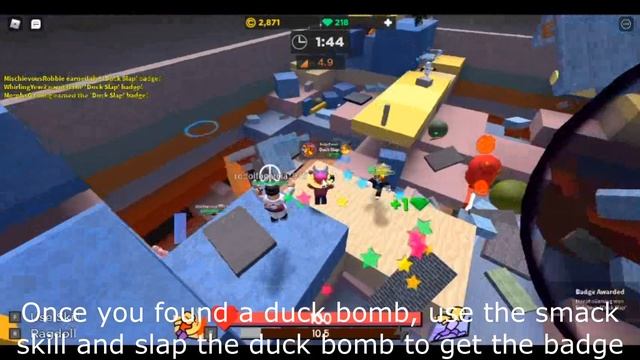 Roblox How to Get The "DUCK SLAP" Badge [Super Bomb Survival] смотреть онлайн
