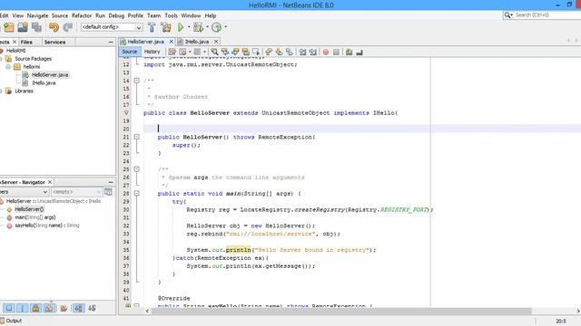 #10 RMI Simple Program using Java смотреть онлайн