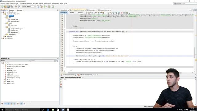 Banco de Dados em Java - Aula 06 - Salvando Usuário Dinamicamente no Banco de Dados, e aplicando MV смотреть онлайн