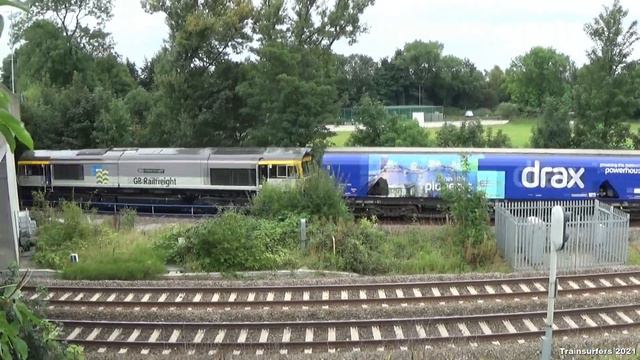 GBRf Class 66 No. 66794 on 6M51 Doncaster Down Decoy - Liverpool Biomass Terminal on 12.09.21 - HD смотреть онлайн