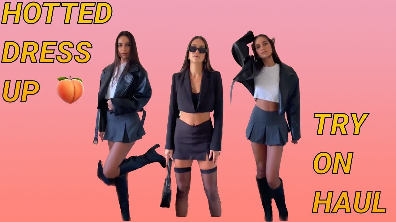HOTTEST DRESS UP EVER Try-on haul Stylish girls try on haul dress mini skirt смотреть онлайн