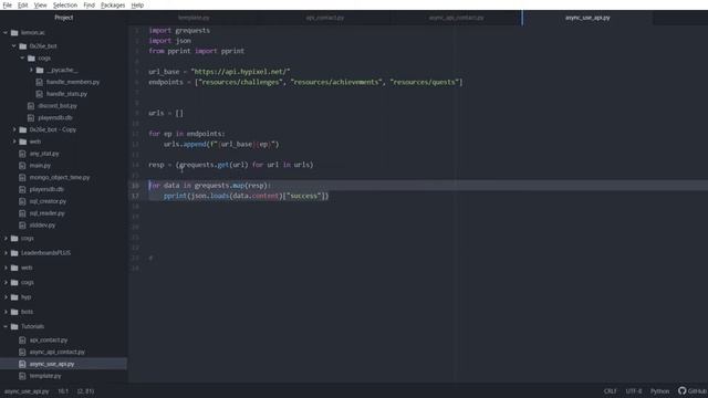 Asynchronous Requests | Hypixel API Tutorial смотреть онлайн