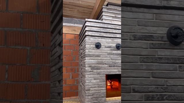 Барбекю комплекс в современном стиле из ригельного кирпича ручной формовки смотреть онлайн