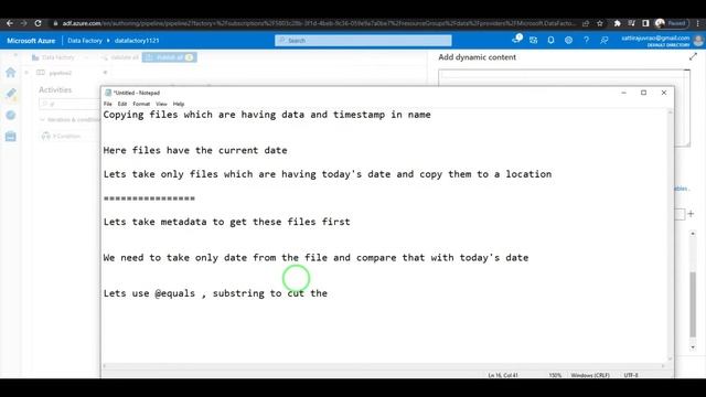 Azure Data Factory - Copying Today's files with date and timestamp in name of the file смотреть онлайн