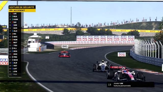 course pays-bas f1 22, vue cockpit sans aide, IA 90% смотреть онлайн