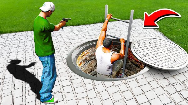 ПРОСЛЕДИЛ ЗА ФРАНКЛИНОМ В КАНАЛИЗАЦИИ И УЗНАЛ ЕГО ТАЙНУ ГТА 5 МОДЫ РАЙЛЮХА