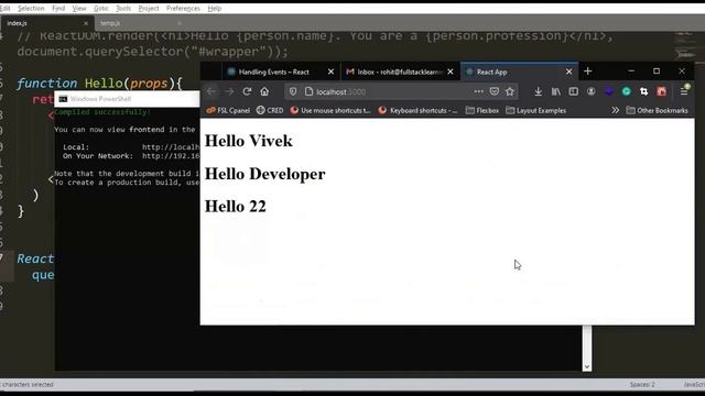 React Elements, JSX, Components, Props & States | Learn React Basics | Javascript to React смотреть онлайн