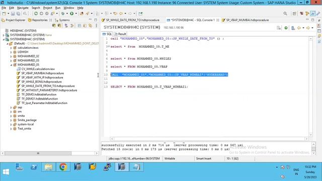 Stored Procedure and While Loop in SAP HANA смотреть онлайн