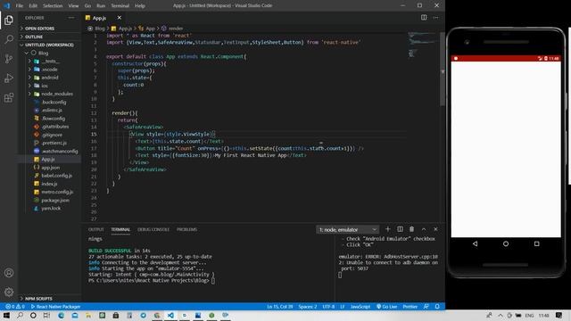 Function and Class Component difference in React Native(JavaScript FrameWork) in Hindi смотреть онлайн