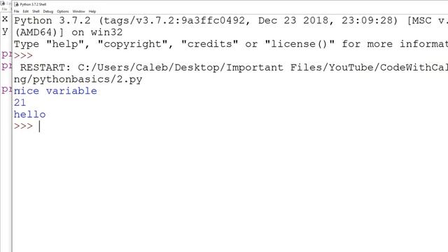 Python Programming Basics For Beginners #2 - Variables смотреть онлайн