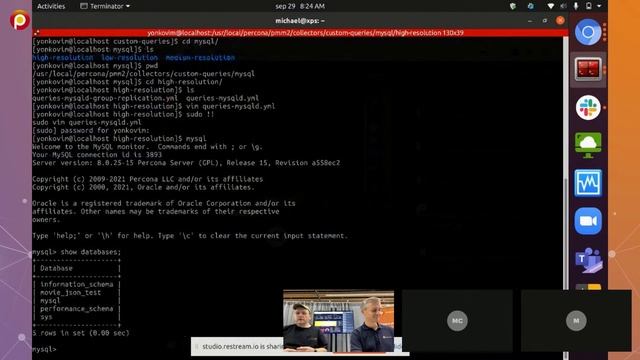 Percona Community MeetUp for PMM Sept 2021