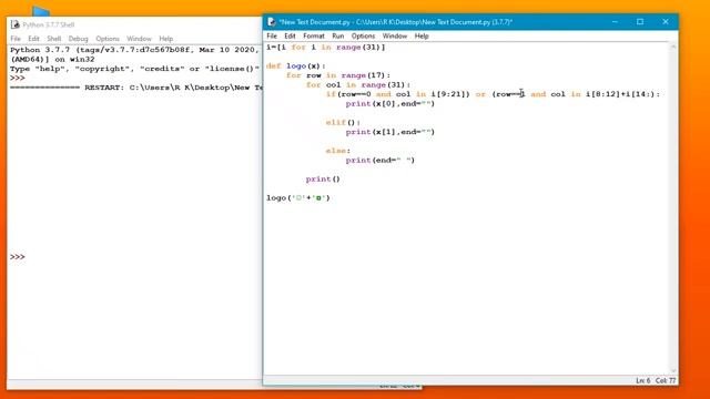 Let's Print Python Logo? смотреть онлайн