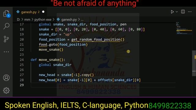 Python snake ? game for beginners basics programming developer trending latest new code смотреть онлайн