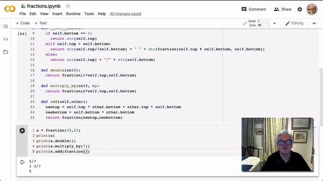Fractions as a class in Python смотреть онлайн
