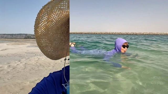 Вот такой он, буркини #персидскийзалив#reemisland#плаваювбуркини#abudhabi#палящеесолнце