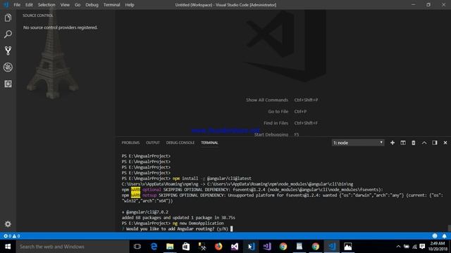 Angular 6,7,8,9 Setup New Project With Visual Studio Code смотреть онлайн