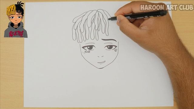How to draw XXXTENTACION | Step by step || смотреть онлайн