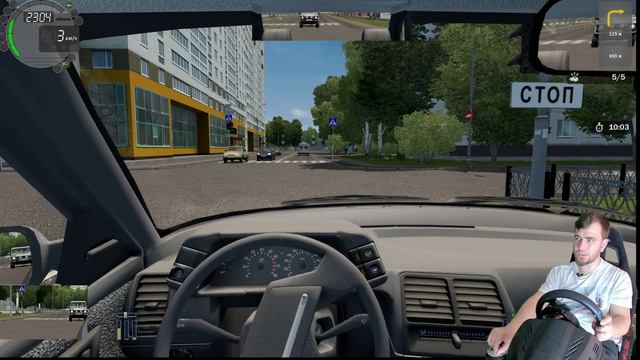 City Car Driving на руле с мкпп и педалями смотреть онлайн