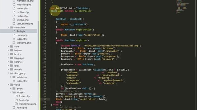 industry project PHP framework CodeIgniter Urdu and Hindi registration form authentication part 13 смотреть онлайн