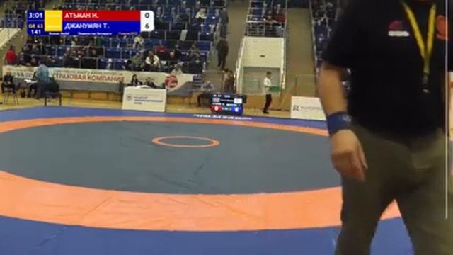 Первенство Республики Беларусь по греко-римской борьбе 2022 (U-20) Гомель - День 2, Мат - B смотреть онлайн