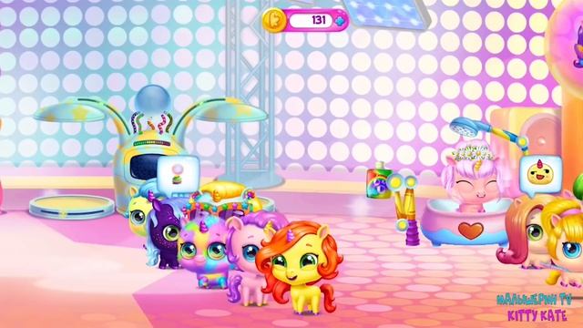 ?НОВЫЕ Радужные пони ЕДИНОРОГИ?Ухаживаю за малышами Kpopsies