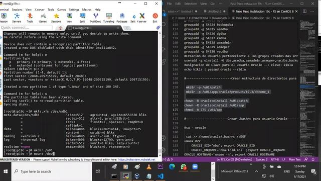 Instalación y Configuration de Oracle 19c en CentOS 8 con Eirc смотреть онлайн