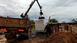 Установка пластикового погреба TINGARD