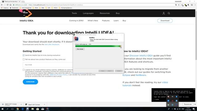 Установка IntelliJ IDEA на Windows смотреть онлайн