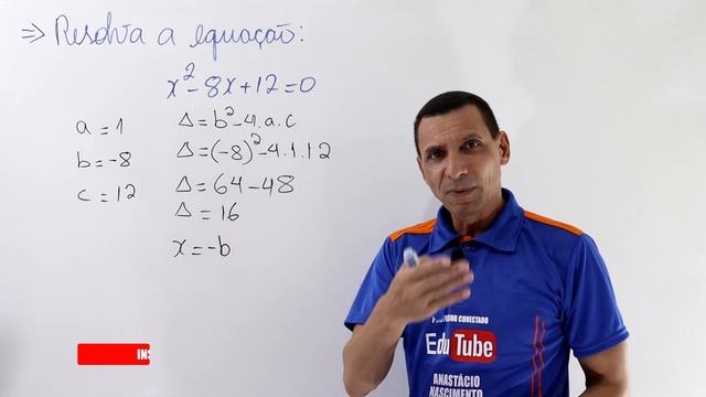 COMO resolver a EQUAÇÃO do 2º grau x² - 8x + 12 = 0 e DETERMINAR os coeficientes a, b e c. #maths смотреть онлайн
