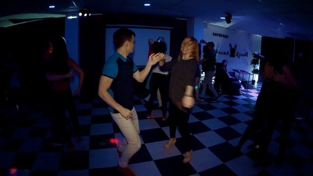Party in White Rabbit. Andrew Kuznetsov & Ekaterina Buldakova. Zouk improvisation. смотреть онлайн