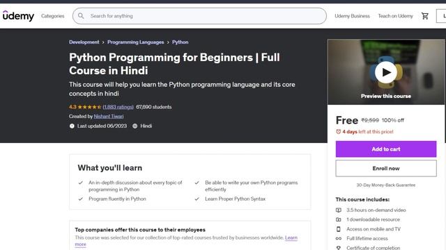 ? Limited seats only ! Python paid Course with certificate for free by Udemy | Apply now смотреть онлайн