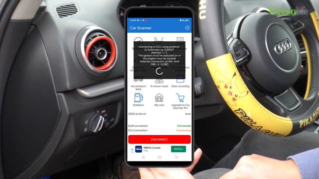 Android Bluetooth OBD II Diagnostic Scanner car Repair Interface Scan Tool Engine Fault Code Reade смотреть онлайн