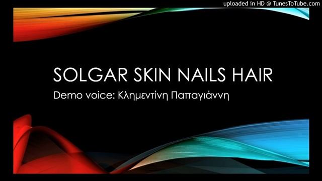 SOLGAR NAILS AND HAIR VO