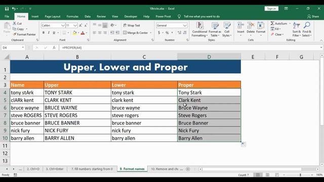 10 Simple ways to clean data in Excel | Tips and Tricks смотреть онлайн