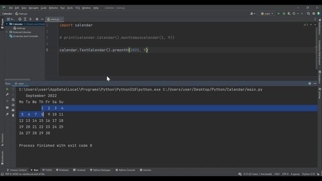 [Python] «Я календарь переверну» | Работа с модулем calendar смотреть онлайн